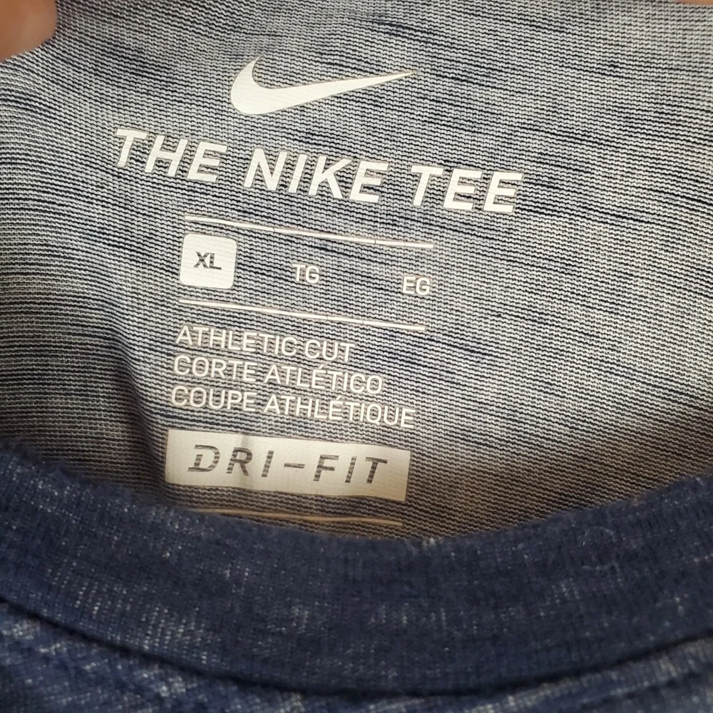 Nike Mens T-Shirt XL Blue Dri-Fit Penn State Nittany Lions Performance Pullover